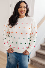 Load image into Gallery viewer, Jodifl Candy Buttons Pom Detail Sweater