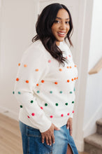 Load image into Gallery viewer, Jodifl Candy Buttons Pom Detail Sweater