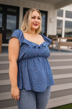 Load image into Gallery viewer, Andree By Unit Connect the Dots Peplum Blouse