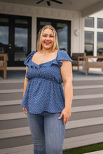 Load image into Gallery viewer, Andree By Unit Connect the Dots Peplum Blouse