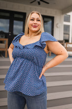 Load image into Gallery viewer, Andree By Unit Connect the Dots Peplum Blouse