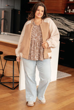 Load image into Gallery viewer, Mittoshop Mocha Petals V-Neck Top