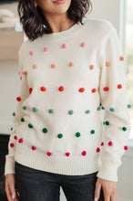 Load image into Gallery viewer, Jodifl Candy Buttons Pom Detail Sweater