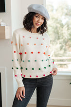 Load image into Gallery viewer, Jodifl Candy Buttons Pom Detail Sweater