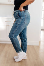 Load image into Gallery viewer, Judy Blue Payton Pull On Denim Joggers in Medium Wash