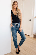 Load image into Gallery viewer, Judy Blue Payton Pull On Denim Joggers in Medium Wash