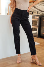 Load image into Gallery viewer, JUDY BLUE Reese Rhinestone Slim Fit Jeans in Black