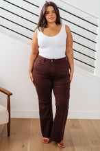 Load image into Gallery viewer, JUDY BLUE Sienna High Rise Control Top Flare Jeans in Espresso