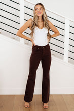 Load image into Gallery viewer, JUDY BLUE Sienna High Rise Control Top Flare Jeans in Espresso