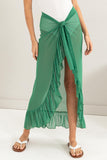 HYFVE Ruffle Trim Cover Up Sarong Skirt