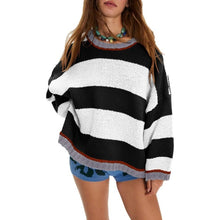 Load image into Gallery viewer, Oversized Striped Sweater, Small, 11H-190T006