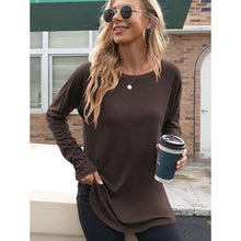 Load image into Gallery viewer, Long Sleeve Thermal Tunic Blouse, Small, 21F-195T001