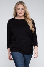 Load image into Gallery viewer, ZENANA Plus Luxe Rayon Boat Neck 3/4 Sleeve Top