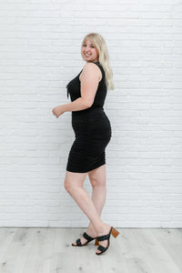 WHITE BIRCH Summer Nights Black Dress