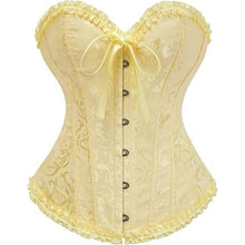 Load image into Gallery viewer, Overbust Lace Up Waist Cincher Corset, SIZE XS, CL-157T004