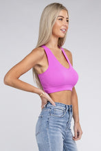 Load image into Gallery viewer, ZENANA Ribbed Cropped Racerback Tank Top