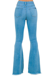 GJG Denim Rodeo Bell Bottom in Light Denim-Inseam 32