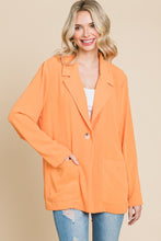 Load image into Gallery viewer, Culture Code One Button Long Sleeve Blazer with Pockets