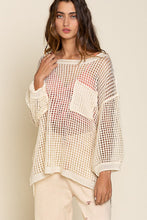 Load image into Gallery viewer, POL Oversized Fit See-through Pullover Sweater