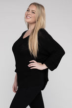 Load image into Gallery viewer, eesome Plus Size Crew Neck Knit Sweater