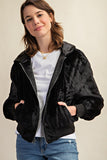 Sweet Generis REVERSIBLE ALL WEATHER FUR LINED BOMBER JACKET