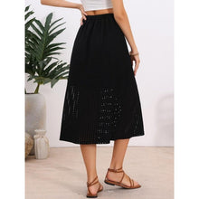 Load image into Gallery viewer, High Waist Eyelet Beach Midi Skirt, 22M-199B004