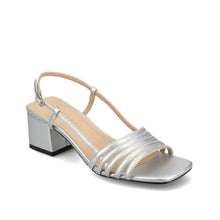 Load image into Gallery viewer, Strappy Buckle Sling Back Covered Block Heel, SIZE 6.5M, SL3-170S006