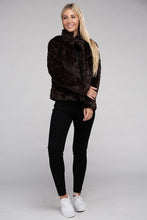 Load image into Gallery viewer, Ambiance Apparel Fluffy Zip-Up Sweater Jacket