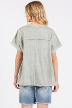 Load image into Gallery viewer, Mittoshop PEACE Round Neck Short Sleeve T-Shirt