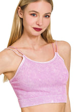 Load image into Gallery viewer,  Washed Ribbed Seamless Double Strap Brami