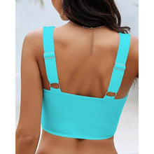 Load image into Gallery viewer, Swimwear Top Only, Tankini, Adjust Straps, Ruched Details, Medium, 23D-200T002