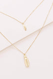 Lovoda Petal Pendant Layered Necklace