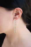 A Dozen Diamonds Dangle Earrings