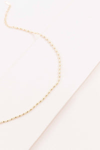 Lovoda Gold Beaded Chain Necklace