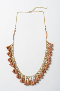 Solid Tassel Chain Fashion Necklace