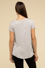 Load image into Gallery viewer, ZENANA Round Hem Rayon Short Sleeve Top