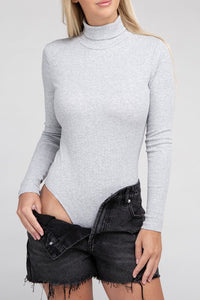 Ambiance Apparel Long-Sleeve Turtleneck Bodysuit