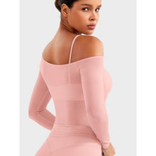 Load image into Gallery viewer, Sheer Long Sleeve Crop Top, Small, 15G-194T009