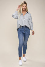 Load image into Gallery viewer, Nuvi Apparel Striped raglan sleeve shirt