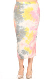 Moa Collection Solid midi skirt in a pencil silhouette