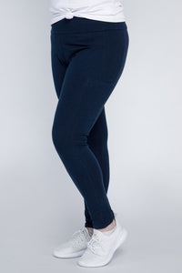 Ambiance Apparel Plus Everyday Leggings with Pockets