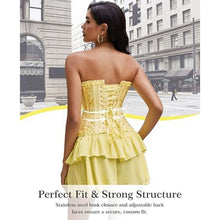 Load image into Gallery viewer, Overbust Lace Up Waist Cincher Corset, SIZE XS, CL-157T004