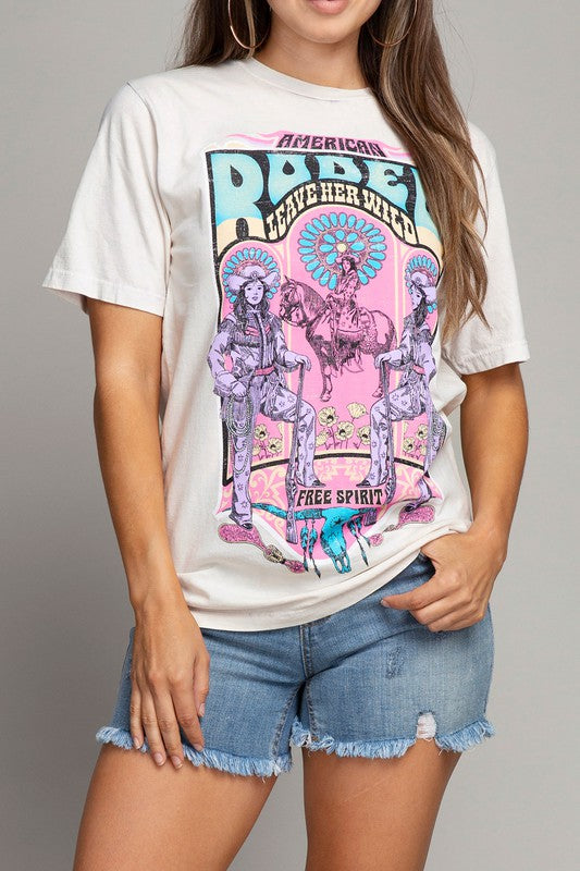 Lotus Fashion Collection American Rodeo Graphic Top