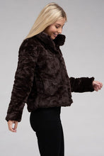 Load image into Gallery viewer, Ambiance Apparel Fluffy Zip-Up Sweater Jacket