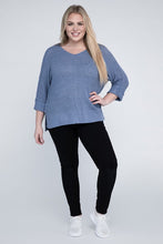 Load image into Gallery viewer, eesome Plus Size Crew Neck Knit Sweater