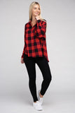 Ambiance Apparel Classic Plaid Flannel Shirt