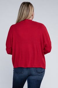 Ambiance Apparel Plus Drop Shoulder Long Sleeve Top