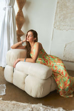 Load image into Gallery viewer, ADORA Abstract Floral V-Neck Maxi Dress