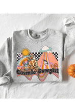 Load image into Gallery viewer, COSMIC SPACE DESERT COWGIRL FLEECE SWEATSHIRT