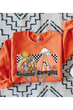 Load image into Gallery viewer, COSMIC SPACE DESERT COWGIRL FLEECE SWEATSHIRT